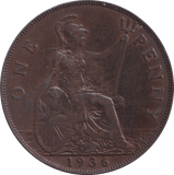 1936 PENNY ( GVF ) - Penny - Cambridgeshire Coins