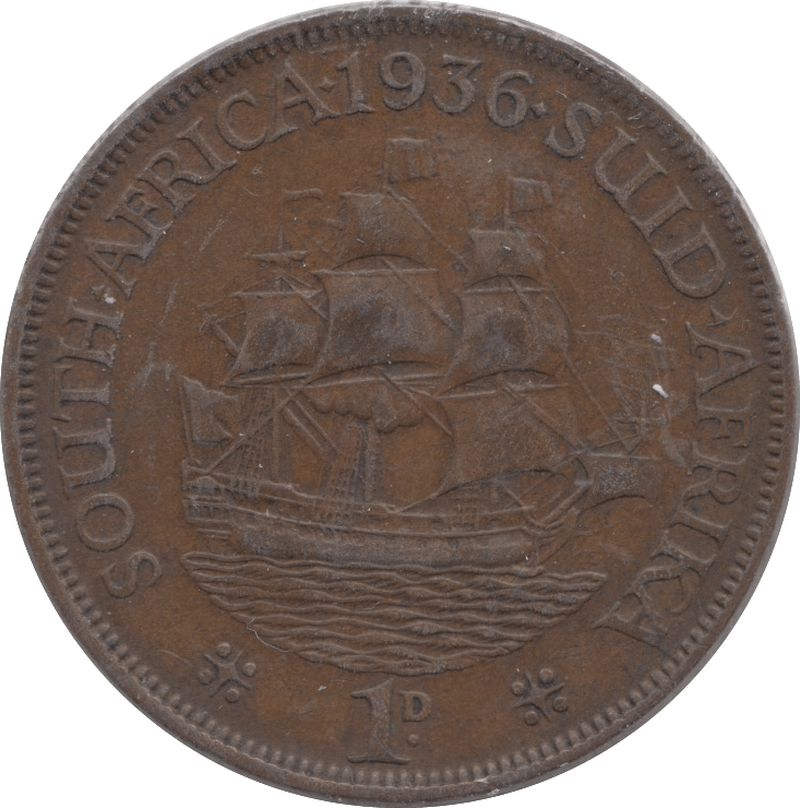 1936 PENNY SOUTH AFRICA - WORLD COINS - Cambridgeshire Coins