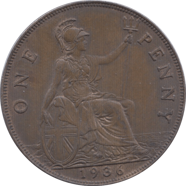 1936 PENNY ( UNC ) 2 - Penny - Cambridgeshire Coins