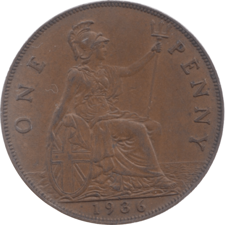 1936 PENNY ( UNC ) 4 - Penny - Cambridgeshire Coins