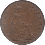 1936 PENNY ( UNC ) 4 - Penny - Cambridgeshire Coins