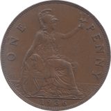 1936 PENNY ( UNC ) 5 - Penny - Cambridgeshire Coins