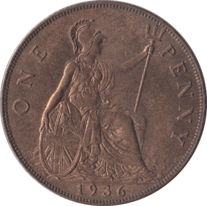 1936 PENNY ( UNC ) - Penny - Cambridgeshire Coins