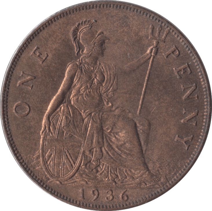 1936 PENNY ( UNC ) - Penny - Cambridgeshire Coins