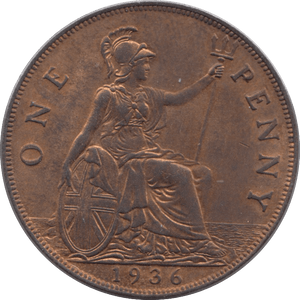 1936 PENNY ( UNC ) - Penny - Cambridgeshire Coins