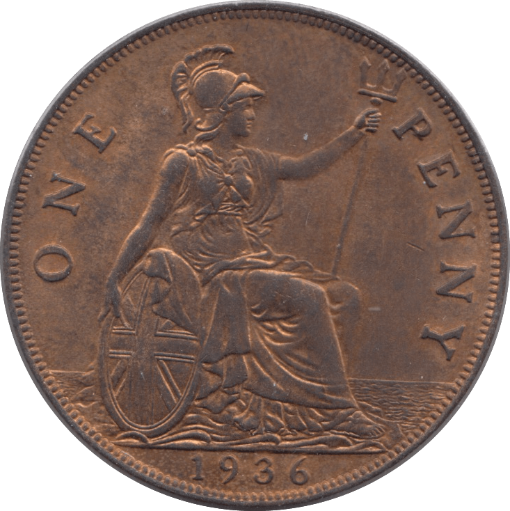 1936 PENNY ( UNC ) - Penny - Cambridgeshire Coins