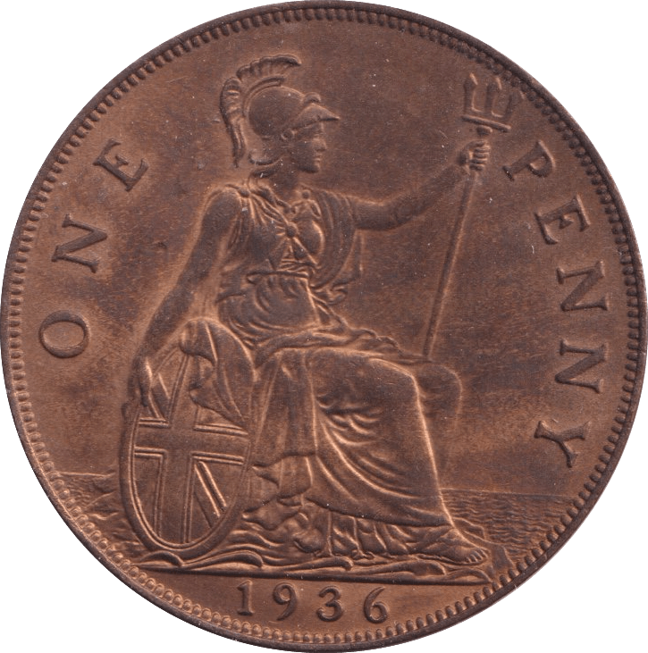 1936 PENNY ( UNC ) - Penny - Cambridgeshire Coins