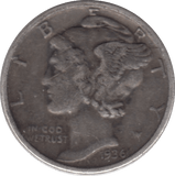 1936 SILVER 1 DIME USA - SILVER WORLD COINS - Cambridgeshire Coins