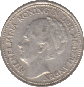 1936 SILVER 10 CENTS NETHERLANDS - WORLD SILVER COINS - Cambridgeshire Coins
