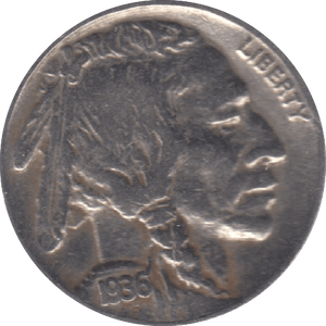1936 SILVER 5 CENTS USA - SILVER WORLD COINS - Cambridgeshire Coins