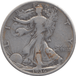 1936 SILVER HALF DOLLAR USA - SILVER WORLD COINS - Cambridgeshire Coins