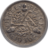 1936 SILVER THREEPENCE ( EF ) - Threepence - Cambridgeshire Coins