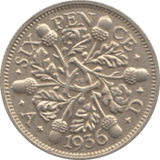 1936 SIXPENCE ( BU ) 2 - Sixpence - Cambridgeshire Coins