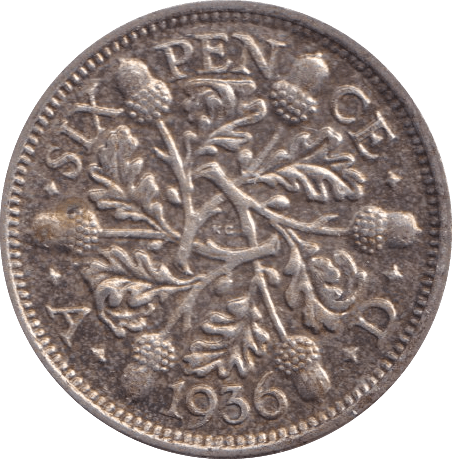 1936 SIXPENCE ( EF ) - Sixpence - Cambridgeshire Coins