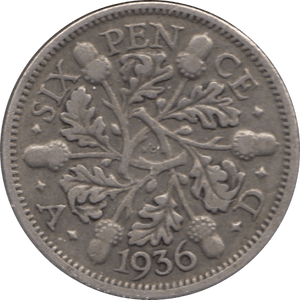 1936 SIXPENCE ( FINE ) 1 - Sixpence - Cambridgeshire Coins