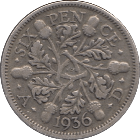 1936 SIXPENCE ( FINE ) 1 - Sixpence - Cambridgeshire Coins