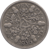 1936 SIXPENCE ( FINE ) 1 - Sixpence - Cambridgeshire Coins