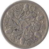 1936 SIXPENCE ( FINE ) - Sixpence - Cambridgeshire Coins