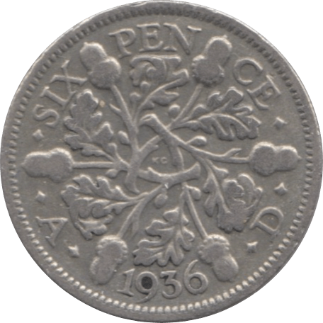 1936 SIXPENCE ( GF ) 2 - Sixpence - Cambridgeshire Coins