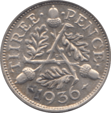1936 THREEPENCE ( EF ) - threepence - Cambridgeshire Coins