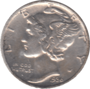 1936 USA SILVER DIME 10 CENTS - SILVER WORLD COINS - Cambridgeshire Coins