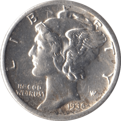 1936 USA SILVER DIME SAN FRANCISCO MINT - SILVER WORLD COINS - Cambridgeshire Coins