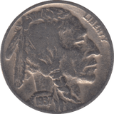 1937 5 CENTS ( FINE ) USA - WORLD COINS - Cambridgeshire Coins