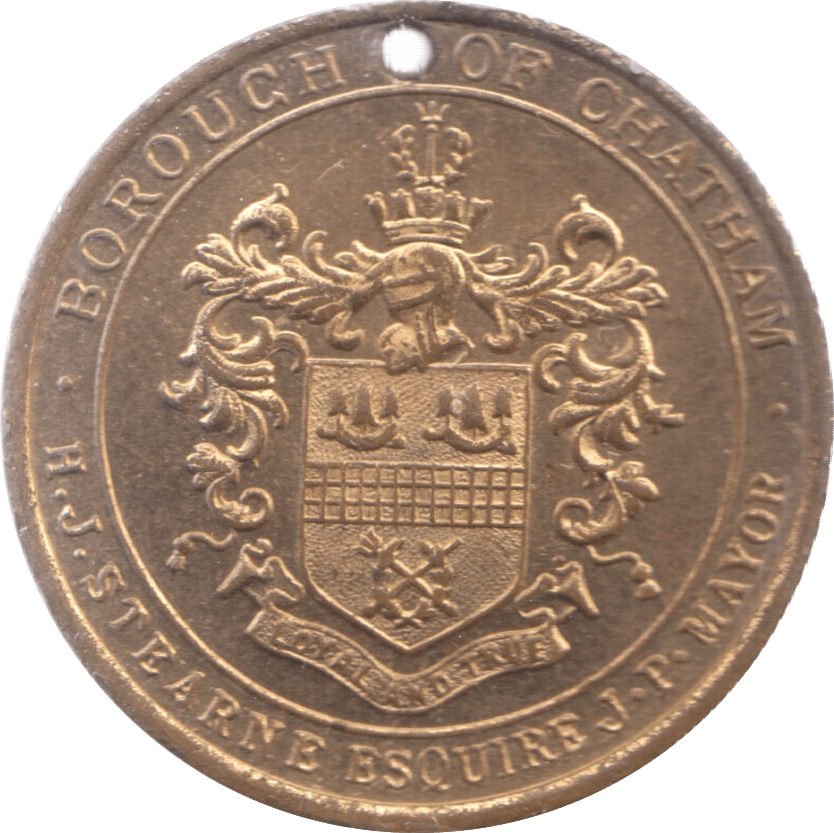 1937 BOROUGH OF CHATHAM MEDALLION - MEDALLIONS - Cambridgeshire Coins