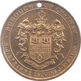 1937 BOROUGH OF CHATHAM MEDALLION - MEDALLIONS - Cambridgeshire Coins
