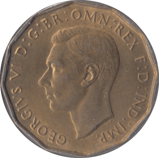 1937 BRASS THREEPENCE ( BU ) - Threepence - Cambridgeshire Coins