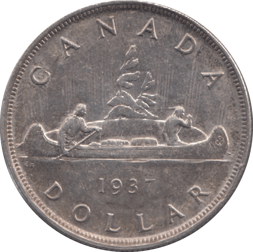 1937 CANADA SILVER ONE DOLLAR 9 - WORLD SILVER COINS - Cambridgeshire Coins