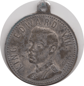 1937 COMMEMORATE CORONATION OF EDWARD VIII MEDALLION - MEDALLIONS - Cambridgeshire Coins