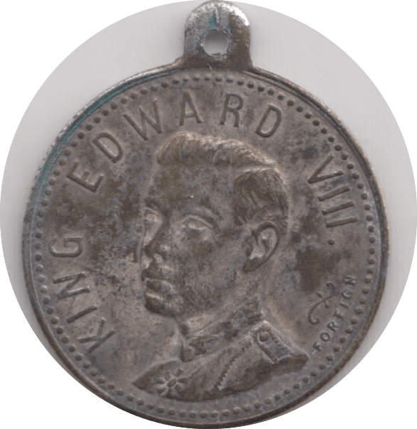 1937 COMMEMORATE CORONATION OF EDWARD VIII MEDALLION - MEDALLIONS - Cambridgeshire Coins