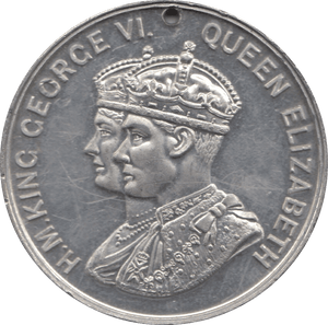 1937 CORONATION KING GEORGE VI QUEEN ELIZABETH MEDALLION 6 - MEDALLIONS - Cambridgeshire Coins