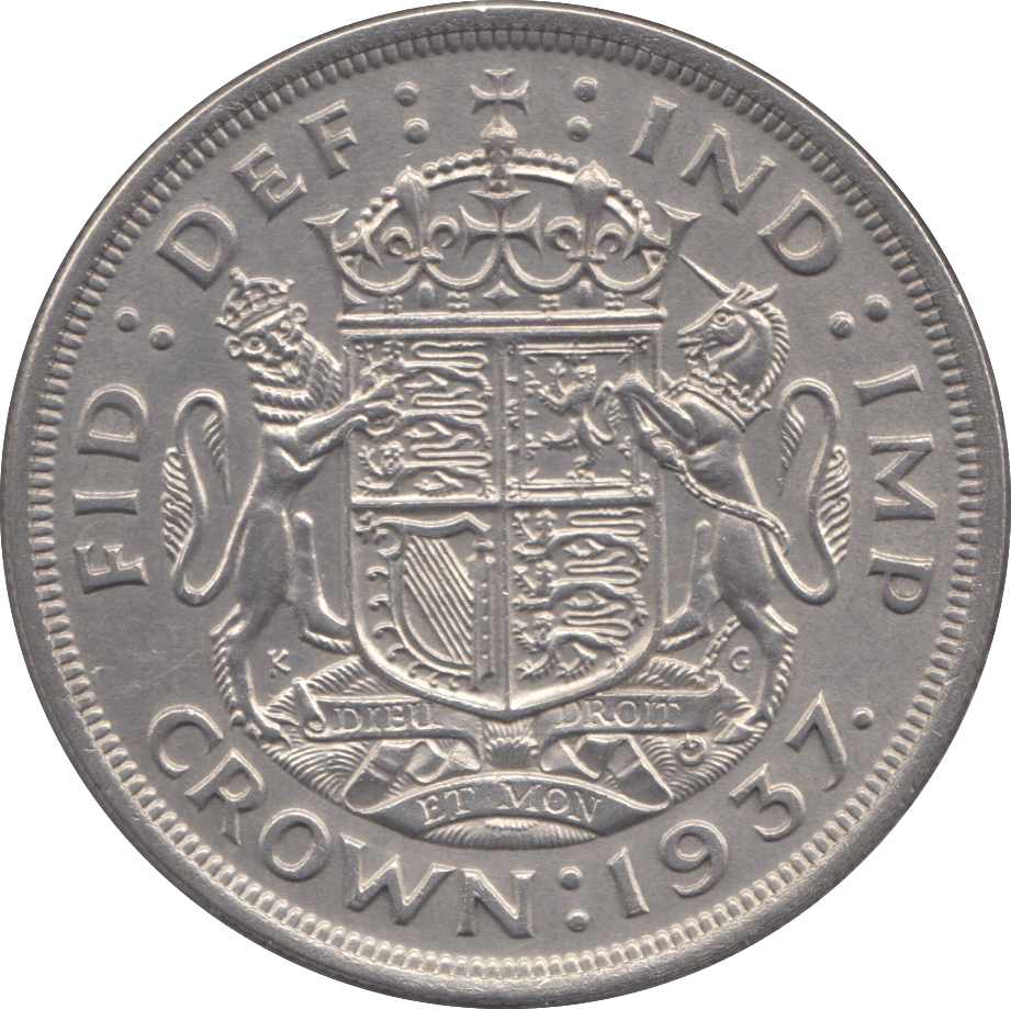 1937 CROWN ( AUNC ) 5 - Crown - Cambridgeshire Coins