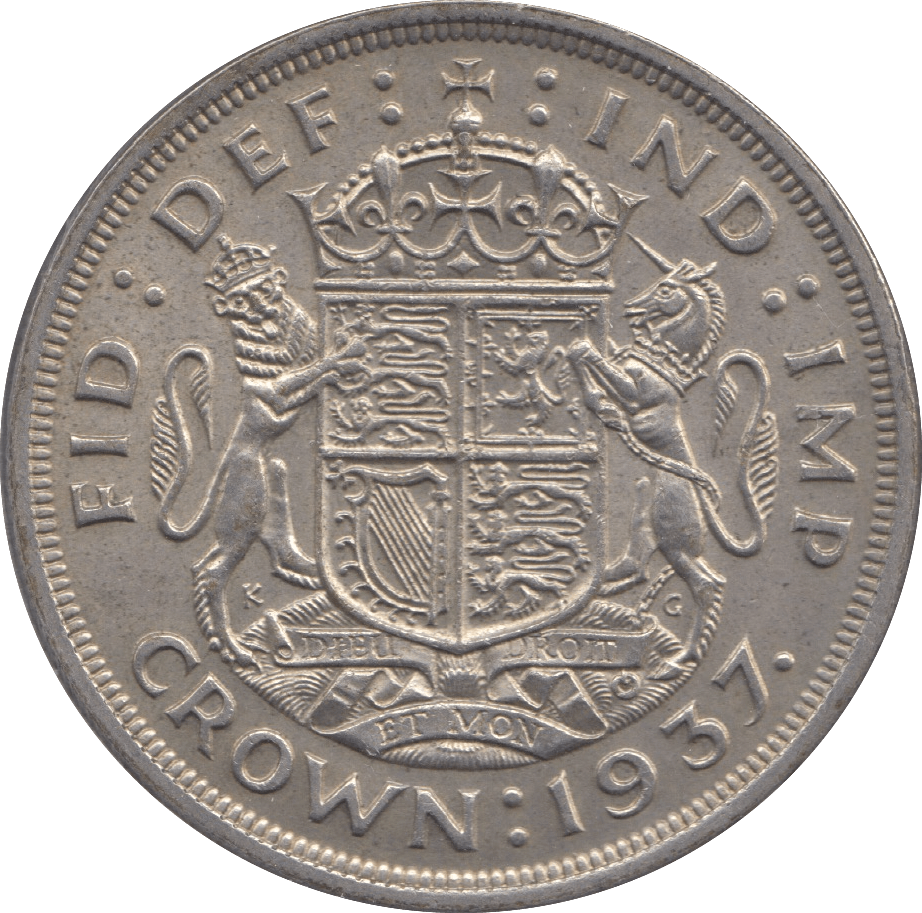 1937 CROWN ( AUNC ) 7A - Crown - Cambridgeshire Coins