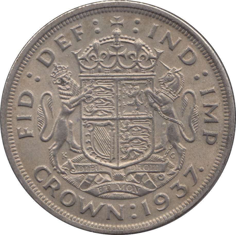 1937 CROWN ( AUNC ) - Crown - Cambridgeshire Coins