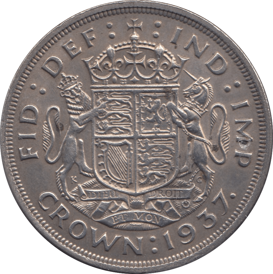 1937 CROWN ( AUNC ) - CROWN - Cambridgeshire Coins