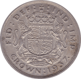 1937 CROWN ( AUNC ) D - Crown - Cambridgeshire Coins