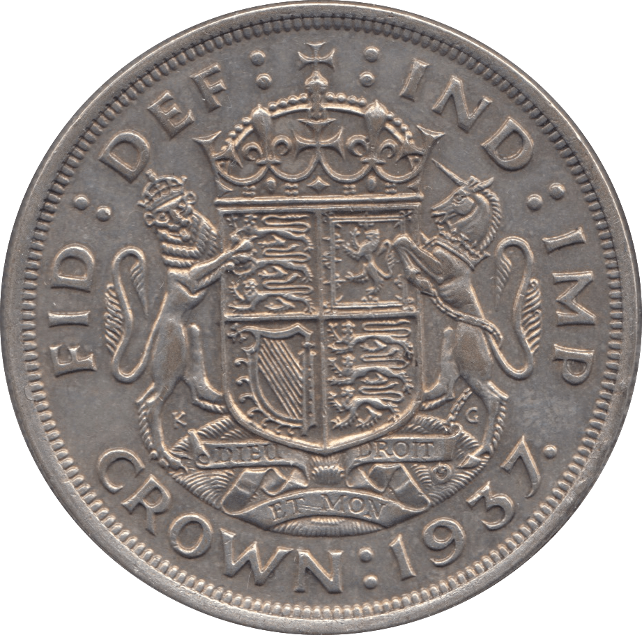 1937 CROWN ( EF ) 4 - Crown - Cambridgeshire Coins