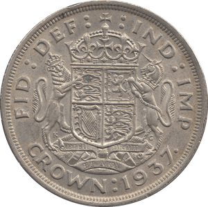 1937 CROWN ( EF ) 4 - Crown - Cambridgeshire Coins
