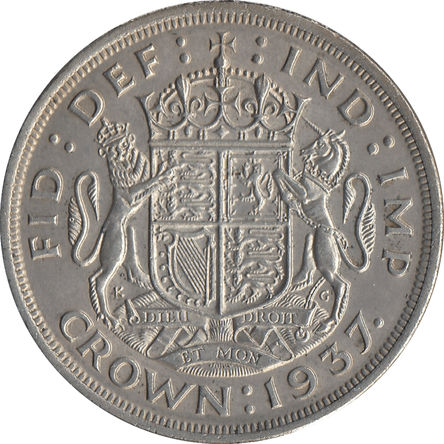 1937 CROWN ( EF ) 4 - CROWN - Cambridgeshire Coins