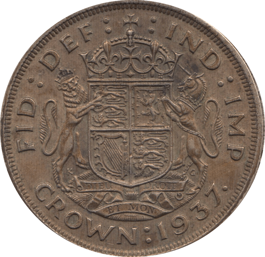 1937 CROWN ( EF ) 4 - CROWN - Cambridgeshire Coins