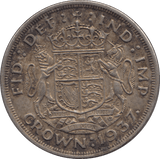 1937 CROWN ( EF ) 5 - Crown - Cambridgeshire Coins