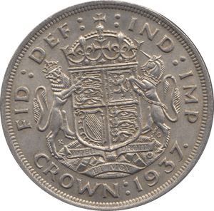 1937 CROWN ( EF ) 8 - Crown - Cambridgeshire Coins