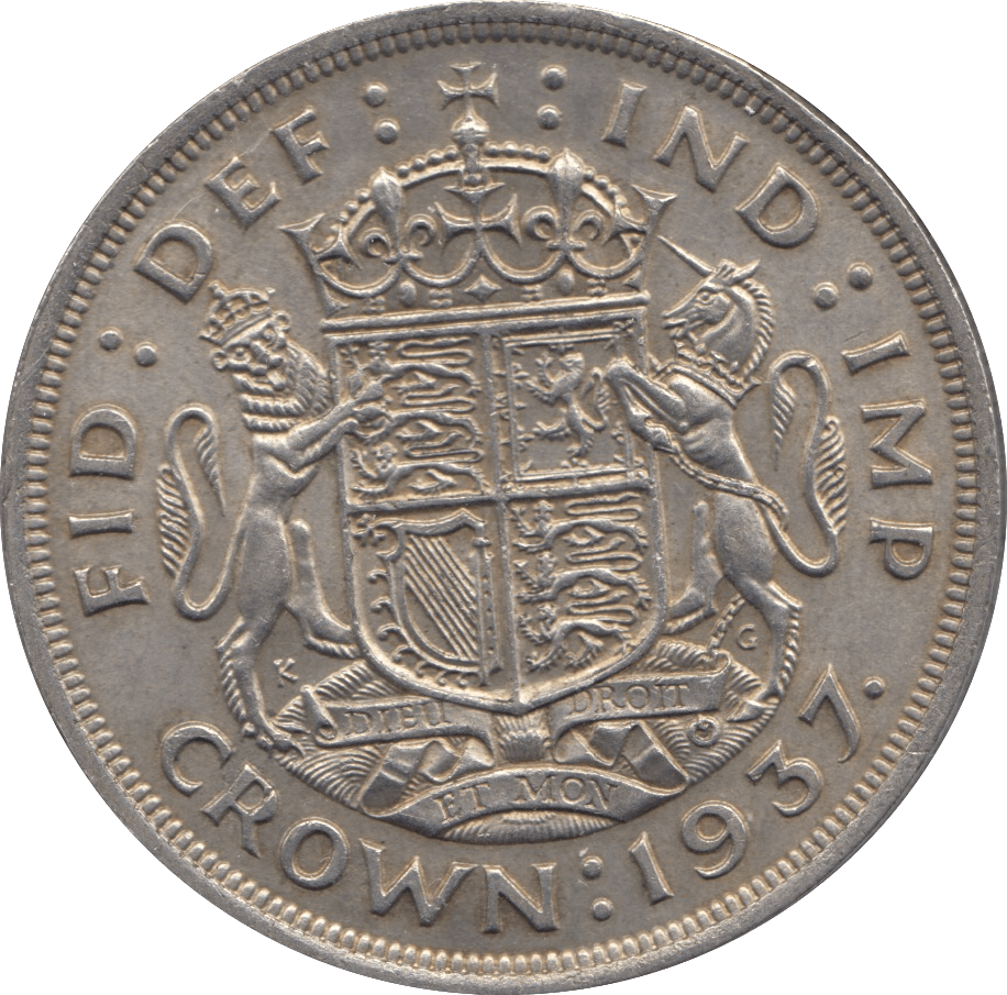 1937 CROWN ( EF ) 8 - Crown - Cambridgeshire Coins