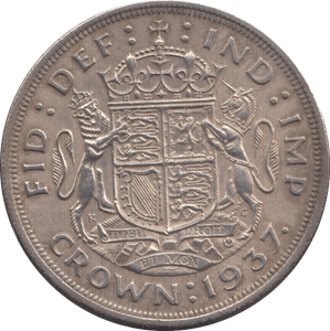 1937 CROWN ( EF ) - Crown - Cambridgeshire Coins