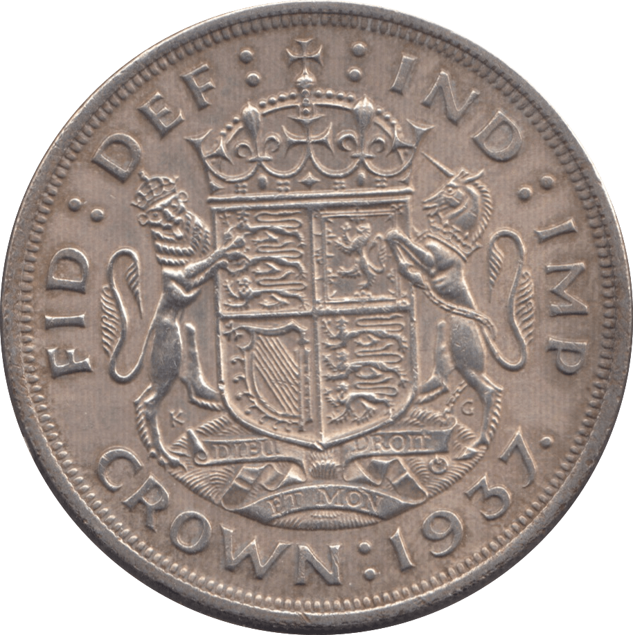 1937 CROWN ( EF ) - Crown - Cambridgeshire Coins