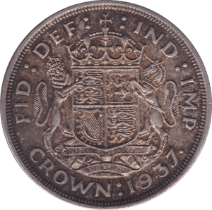 1937 CROWN ( EF ) D - Crown - Cambridgeshire Coins
