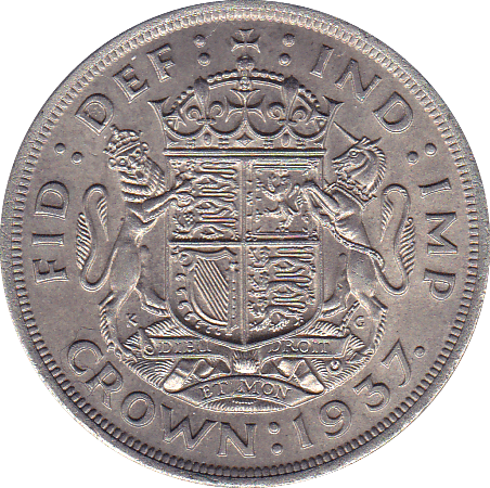 1937 CROWN ( GEF ) - Crown - Cambridgeshire Coins